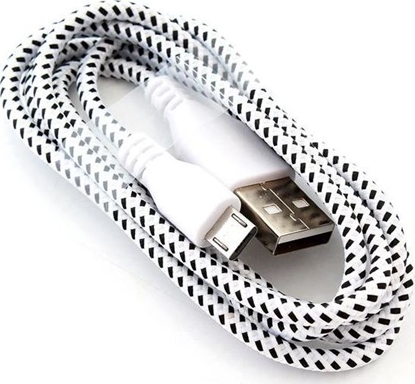 Attēls no Kabel USB Hertz USB-A - microUSB 1 m Biały (V31AC-KK21L)