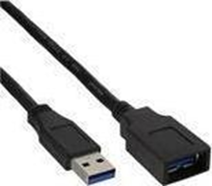 Attēls no Kabel USB InLine USB-A - USB-A 2 m Czarny (B-35620)