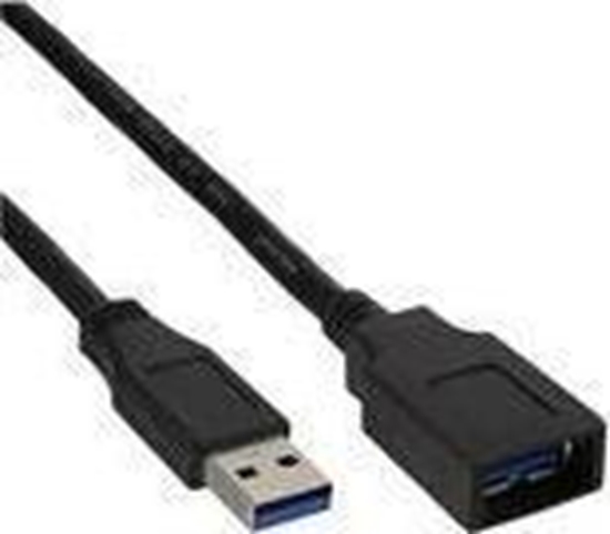 Picture of Kabel USB InLine USB-A - USB-A 2 m Czarny (B-35620)