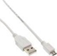 Picture of Kabel USB InLine USB-A - micro-B 1.8 m Biay (31718W)