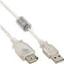Attēls no Kabel USB InLine USB-A - USB-A 1.8 m Przezroczysty (34617Q)