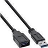 Picture of Kabel USB InLine USB-A - USB-A 5 m Czarny (35665)