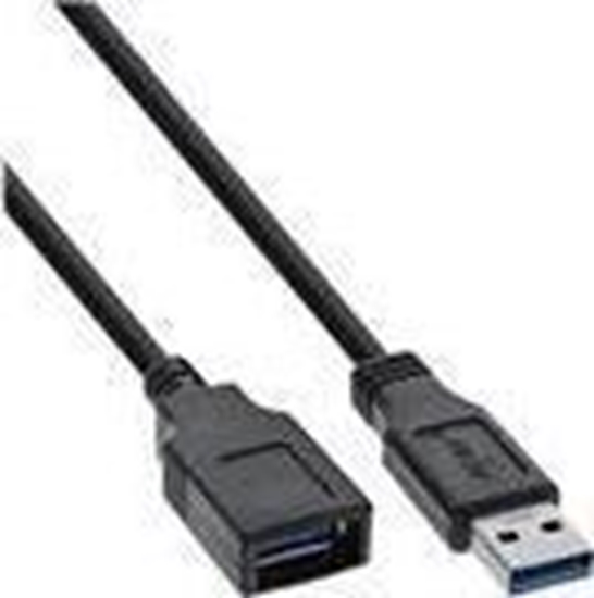 Picture of Kabel USB InLine USB-A - USB-A 5 m Czarny (35665)