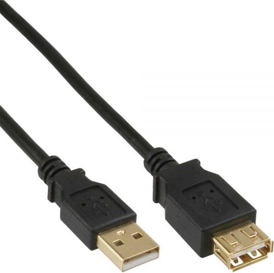 Picture of Kabel USB InLine USB-A - 10 m Czarny (34611S)