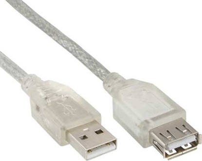 Picture of Kabel USB InLine USB-A - USB-A 3 m Biay (34603)