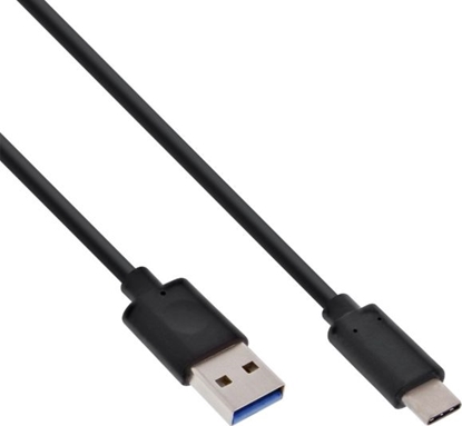 Picture of Kabel USB InLine USB-A - USB-C 0.3 m Czarny (35717)