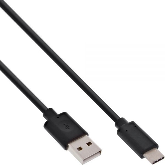 Picture of Kabel USB InLine USB-A - USB-C 1 m Czarny (35731)
