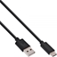 Изображение Kabel USB InLine USB-A - USB-C 1 m Czarny (35731)