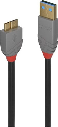Изображение Lindy 1m USB 3.2 Type A to Micro-B Cable, Anthra Line