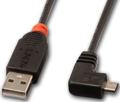 Attēls no Lindy USB2.0 A/Micro-B 90 Degree 2m