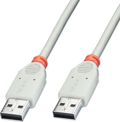 Изображение Kabel USB Lindy USB-A - USB-A 3 m Biały