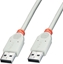 Изображение Kabel USB Lindy USB-A - USB-A 3 m Biały