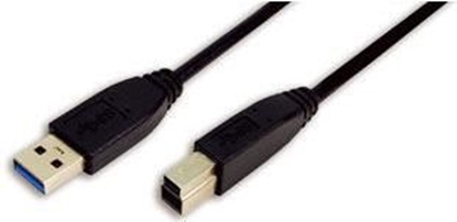 Изображение Kabel USB LogiLink USB-A - USB-B 2 m Czarny (CU0024)