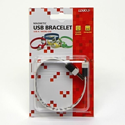 Picture of Kabel USB Logo USB-A - microUSB 0.25 m Żółty