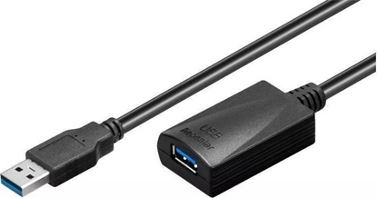 Attēls no Kabel USB MicroConnect USB-A - USB-A 15 m Czarny (USB3.0AAF15A)