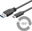 Picture of Kabel USB MicroConnect USB-A - USB-C 1 m Czarny (USB3.2CA1)