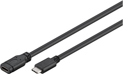 Attēls no Kabel USB MicroConnect USB-C - USB-C 1 m Czarny (USB3.1CC1EX)