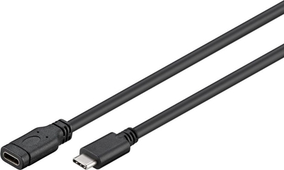 Attēls no Kabel USB MicroConnect USB-C - USB-C 1.5 m Czarny (USB3.1CC1.5EX)
