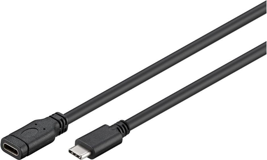 Изображение Kabel USB MicroConnect USB-C - USB-C 1.5 m Czarny (USB3.1CC1.5EX)