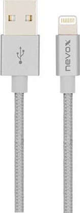 Attēls no Kabel USB Nevox USB-A - Lightning 2 m Srebrny (JAB-4283127)