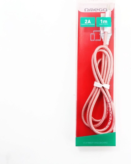 Picture of Kabel USB Omega USB-A - Lightning 1 m Różowy (OUFBB6LBOXRG)