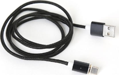 Attēls no Kabel USB Platinet USB-A - microUSB 1 m Czarny (PUCMPM1)
