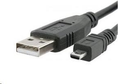 Attēls no Kabel USB PremiumCord USB-A - miniUSB 2 m Czarny (ku2m2d)