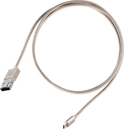 Attēls no Kabel USB SilverStone USB-A - microUSB 1 m Złoty (52013)