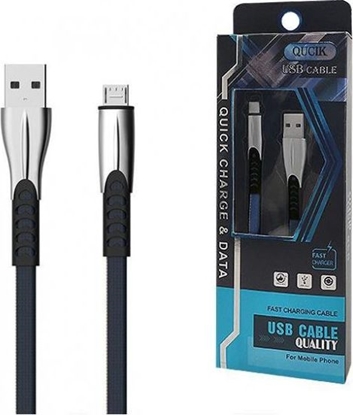 Picture of Kabel USB Somostel USB-A - microUSB 1 m Granatowy (BW02 MICRO NIEB)