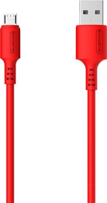 Attēls no Kabel USB Somostel USB-A - microUSB 1.2 m Czerwony (SMS-BP06 USB - micro USB Czerwony)