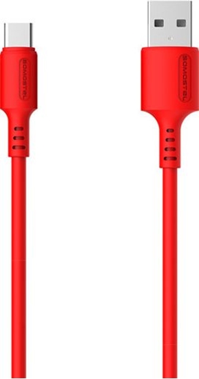 Picture of Kabel USB Somostel USB-A - USB-C 1.2 m Czerwony (SMS-BP06 USB - USB typ C Czerwony)