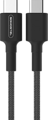 Изображение Kabel USB Somostel USB-C - USB-C 1 m Czarny (28859)