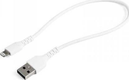 Attēls no Kabel USB StarTech USB-A - Lightning 0.3 m Biay (RUSBLTMM30CMW)