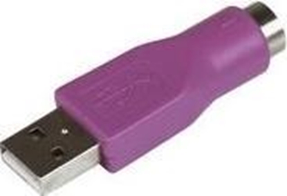 Attēls no Adapter USB StarTech USB-A - PS/2 Fioletowy  (GC46MFKEY)