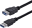 Изображение Kabel USB StarTech USB-A - USB-A 1 m Czarny (USB3SEXT1MBK)