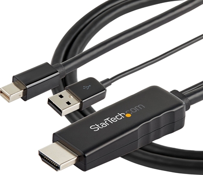 Изображение Kabel StarTech STARTECH.COM 2m langes HDMI auf Mini DisplayPort Kabel - 4K 30 - Stromversorgung ber USB - Mac und Windows - Aktiver Adapter