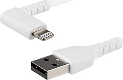 Изображение Kabel USB StarTech USB-A - Lightning 1 m Biały (RUSBLTMM1MWR)