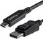 Attēls no Kabel USB StarTech USB-C - 1.8 m Czarny (CDP2DP146B)