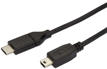 Attēls no Kabel USB StarTech USB-C - miniUSB 2 m Czarny (USB2CMB2M)