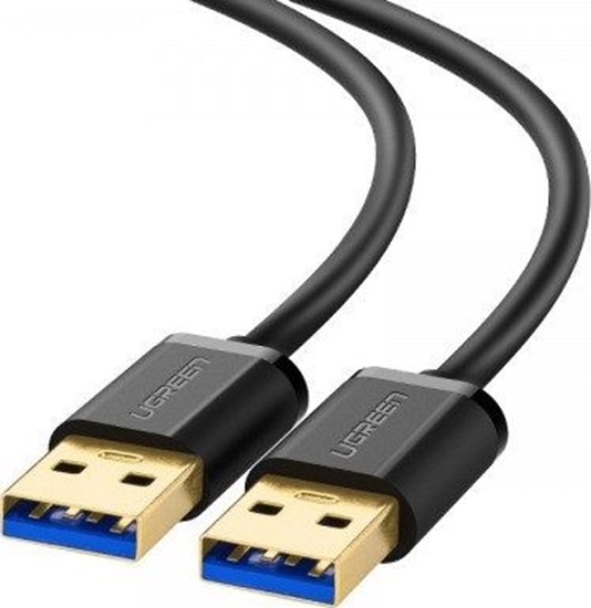 Изображение Kabel USB Ugreen USB-A - USB-A 2 m Czarny (10371)