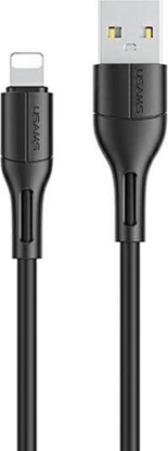 Изображение Kabel USB Usams USB-A - Lightning 1 m Czarny (SJ500USB01)