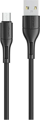 Изображение Kabel USB Usams USB-A - microUSB 1 m Czarny (SJ502USB01)