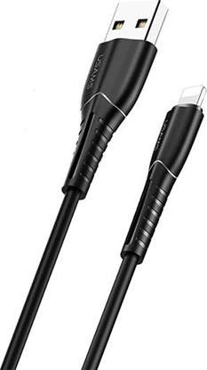 Изображение Kabel USB Usams USB-A - Lightning 1 m Czarny (63868-uniw)