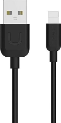 Изображение Kabel USB Usams USB-A - Lightning 1 m Czarny (63877-uniw)