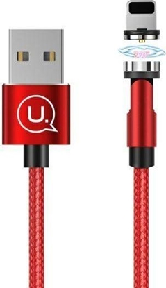 Изображение Kabel USB Usams USB-A - Lightning 1 m Czerwony (109578)