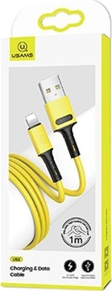 Picture of Kabel USB Usams USB-A - Lightning 1 m Żółty (69868-uniw)