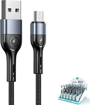 Picture of Kabel USB Usams USB-A - microUSB 1 m Czarny (SJ450ZJ01)
