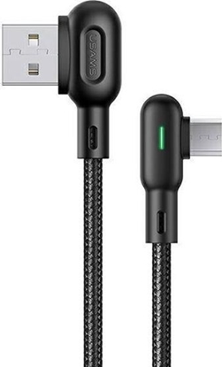 Изображение Kabel USB Usams USB-A - microUSB 1.2 m Czarny