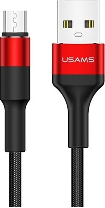 Изображение Kabel USB Usams USB-A - microUSB 1.2 m Czerwony (SJ224USB02)