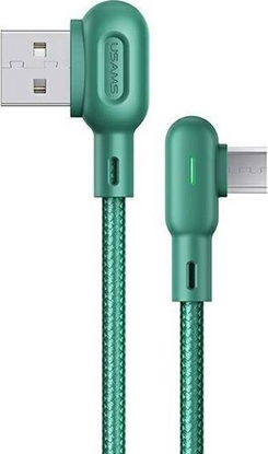 Изображение Kabel USB Usams USB-A - microUSB 1.2 m Zielony (6958444948614)